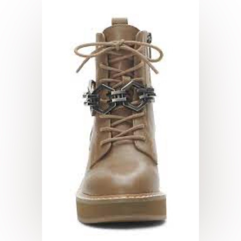 Vince Camuto Keltana Combat Boot Cub Brown Size 8.5 - Picture 4 of 10